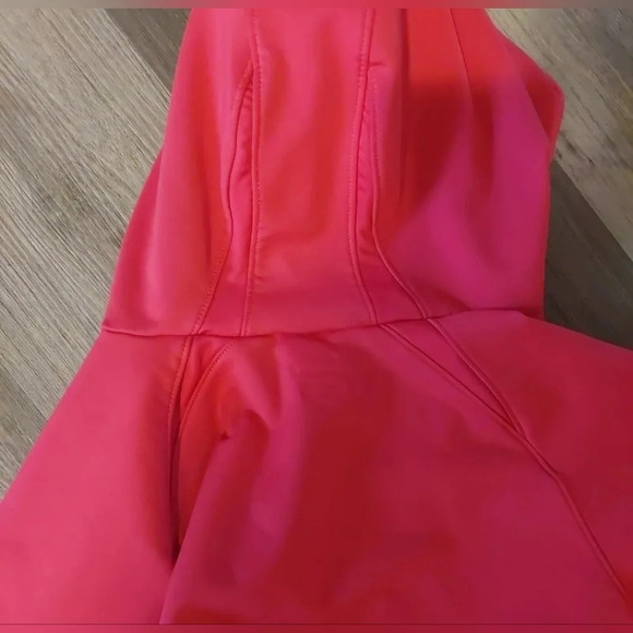 Nike Dri-Fit Women's Large Pink Quarter zip Hooded Sweatshirt Hoodie Pullover - Picture 5 of 5